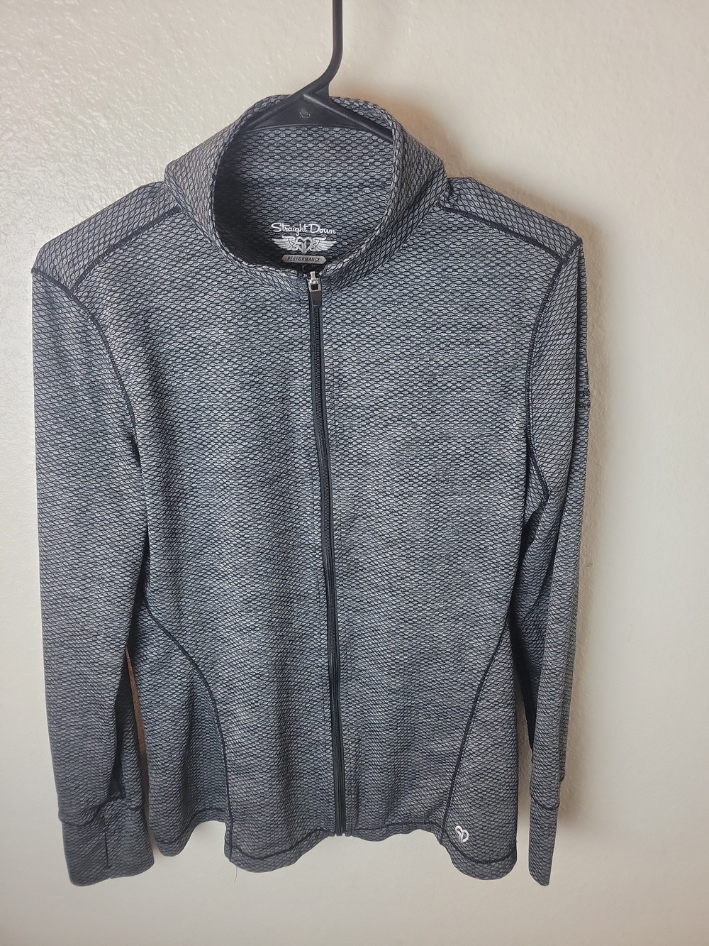 Straight Down Performance Women's Large Jewel 2.0 Jacket Golf Zip Stretch VS
